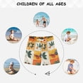 thumbnail image 6 of FORMRS Boys Swim Trunks Quick Dry Mesh Liner Boardshorts Sizes XS-XL, Cartoon Plants, 6 of 7