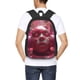 thumbnail image 4 of Disketp Surreal Pink Headphones Mochila Minimalista de Gran Capacidad, Mochila de Viaje para Escuela, Trabajo o Uso Diario, 4 of 6