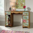 thumbnail image 2 of Sauder Eden Rue Single Pedestal Desk in Scribed Oak, 2 of 11