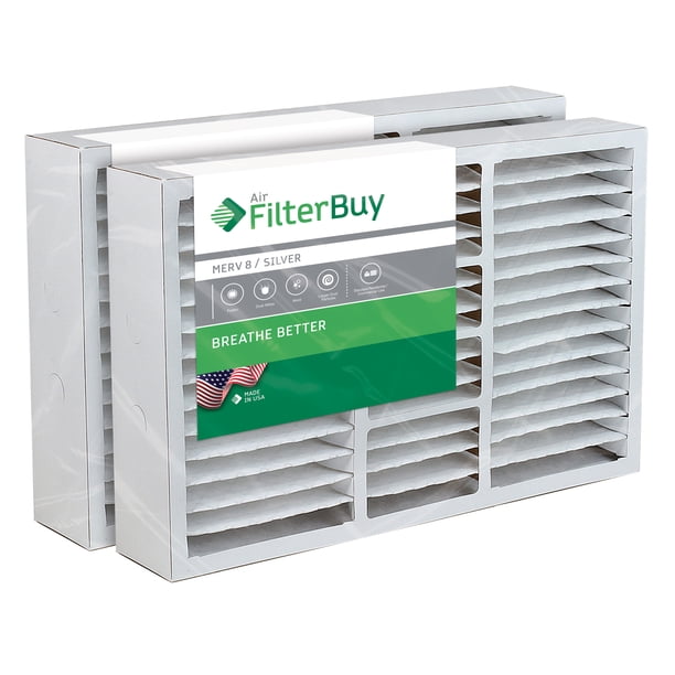 Filterbuy 20x20x5 Honeywell Fc35a1019 Fc100a1011 Fc200e1011 Compatible Pleated Ac Furnace Air Filters Merv 8 Afb Silver Also Replaces Lennox X0585 X8305 X8308 2 Pack Walmart Com Walmart Com