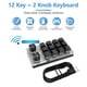 thumbnail image 2 of Teclado macro compatible con Bluetooth Teclado mecánico programable (negro) Tmvgtek Para Estrenar, 2 of 9