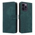 thumbnail image 5 of Phone Wallet Case for iPhone 15 Pro with Stand - Leather Folio Cover & Card Slots Green, 5 of 5