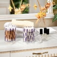 thumbnail image 4 of Yayeee 2 Pack Qtip Holder Bathroom Cotton Swab Canister with Lid Clear Dispenser Set, Lavender Pattern, 4 of 6