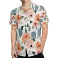 thumbnail image 4 of High Quality Hawaiian Shirts for Men Short Sleeve Aloha Beach Shirt Floral Summer Casual Button Down Shirts Blouses W4UN96, 4 of 7