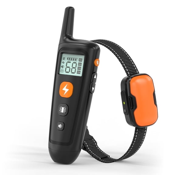 Charkool Shock Collar with Remote 1000ft, Waterproof & 3 Modes Beep Vibration, Dog Training Collar for Large Medium Small, Black