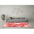 thumbnail image 3 of Ahgly Company Machine Washable Indoor Rectangle Abstract Red Modern Area Rugs, 7' x 9', 3 of 4