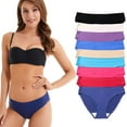thumbnail image 2 of Clothing 2025 Women's Seamless Underwear No Show Stretch Bikini Panties Silky Invisible Hipster 6 Pack, 2 of 9