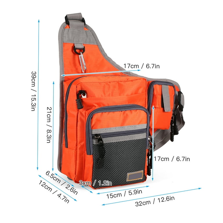 Fishing Reel Storage Bag Multifunctional Portable Zipper Fishing Tackle  Bags L Red