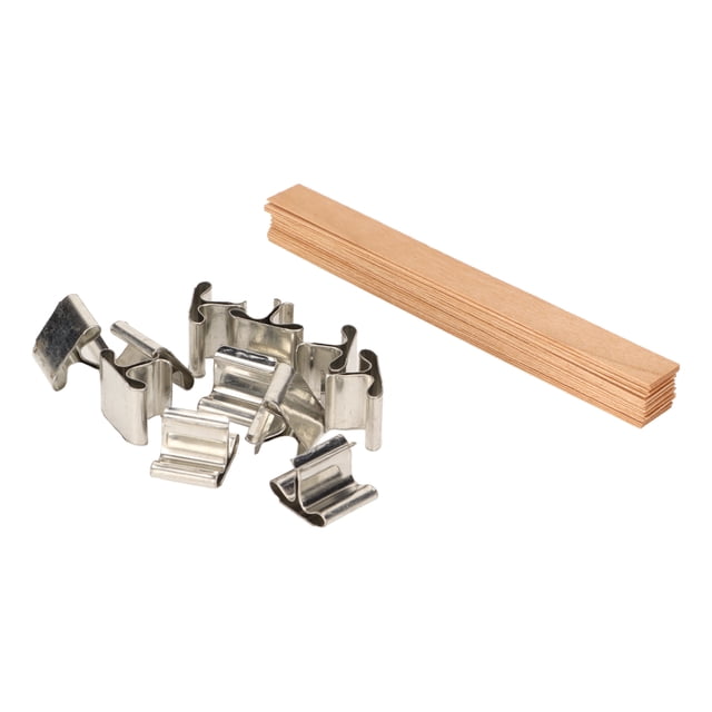 Wood Candle Wicks, Wood Log Handcraft DIY Smokeless Wooden Candle Wicks Simple Operation For DIY Candle Making