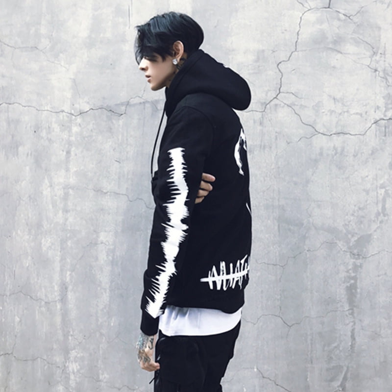 Black hoodie with chinese writing best sale