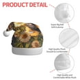 thumbnail image 4 of KLL Christmas Hats for Adults Plush Cute Panda Sunflower Print Santa Hat Xmas Fluffy Santa Claus Hat for Women Men, 4 of 6