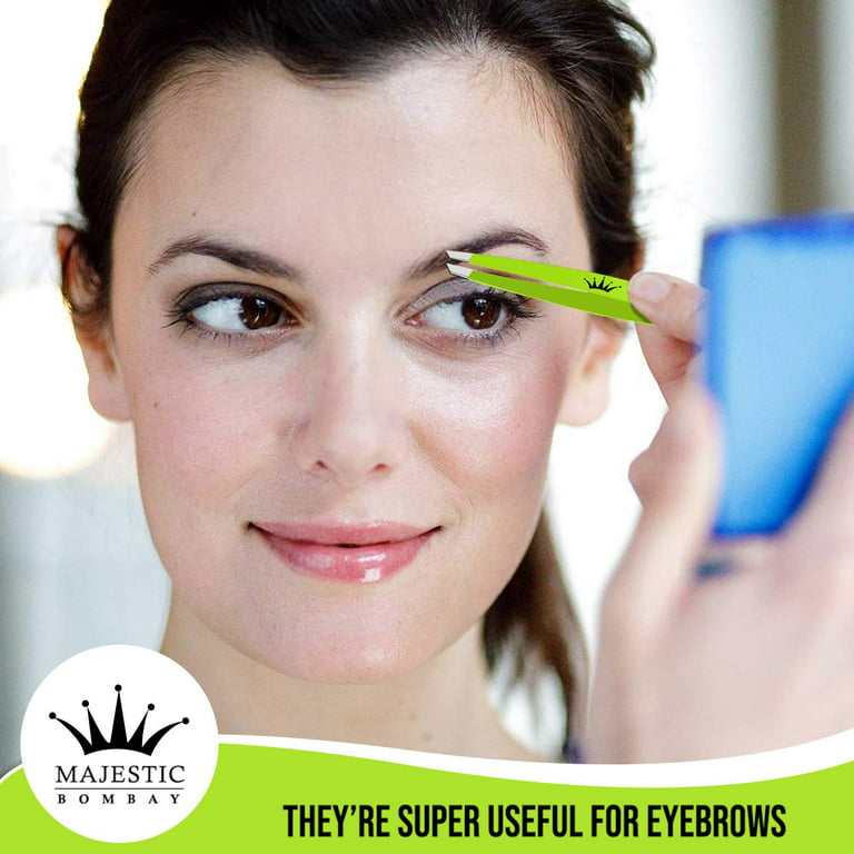 Blunt Tip Tweezers - Surgical Stainless Steel for Eyebrows Facial Hair and  Ingrown hair