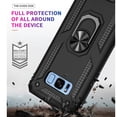 thumbnail image 2 of Samsung Galaxy S8 Case, With [Tempered Glass Screen Protector Included], STARSHOP Drop Protection Ring Kickstand Cover- Black, 2 of 8