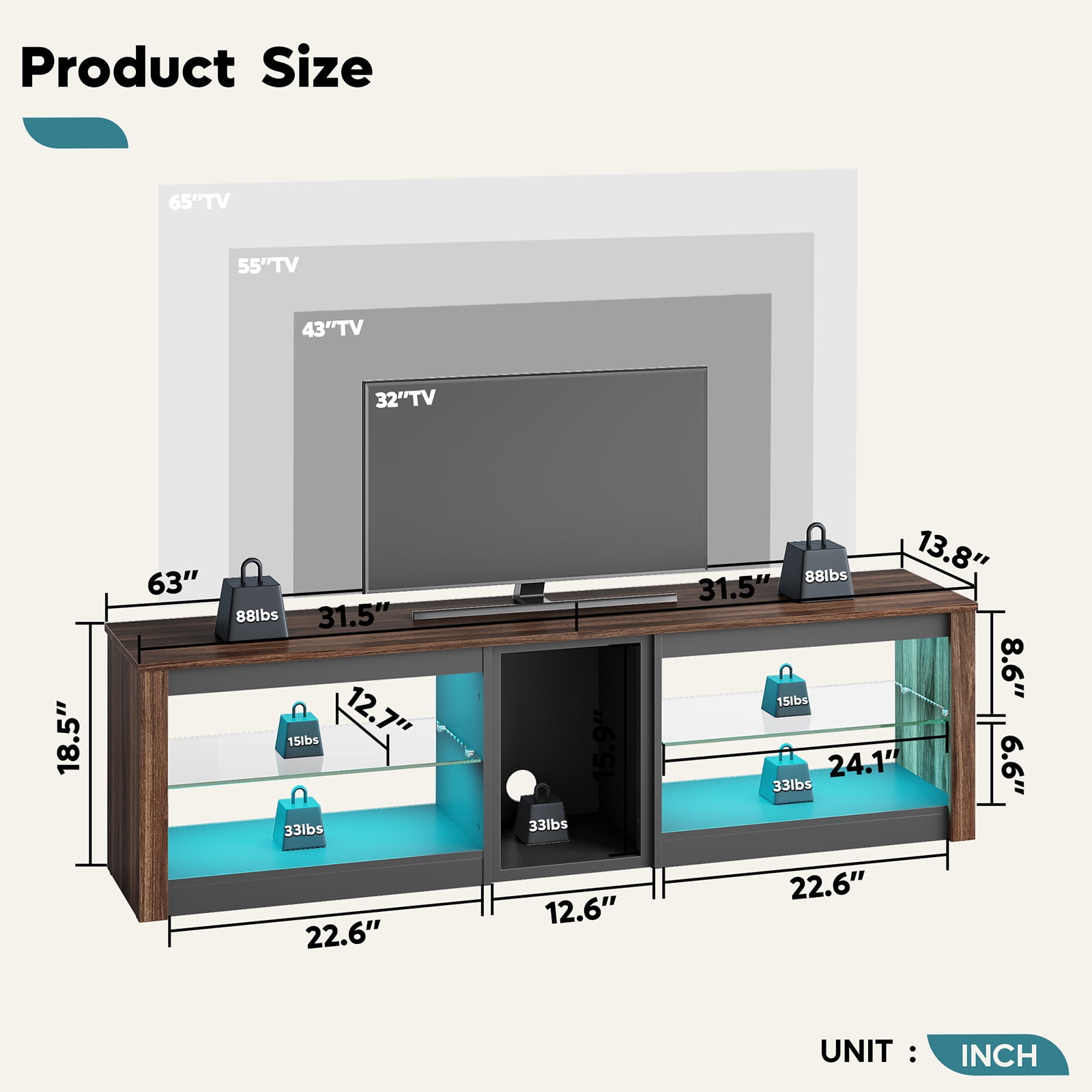 Luz de mesa ambiente RGB para mesa de jogos, música Sync AmbiLight, lâmpada  para TV Stand