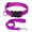 Purple, variant on Plain Pet Puppy Cat Dog Collar and Matching Leash set Durable Nylon Rope Adjustable for Small Medium Large Dogs
