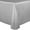 Silver, variant on Ultimate Textile Bridal Satin 60 x 102-Inch Oval Tablecloth