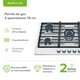 thumbnail image 3 of Parrilla De Gas 5 Quemadores Empotrable AVERA AI5 En Acero Inoxidable Estufa de Mesa, 3 of 11