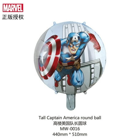 Aluminum film Marvel-themed balloon Spider-Man decorative background arrangement cartoon Captain America Iron Man birthday party