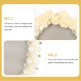 thumbnail image 4 of Miangastore Delicate Photo Frame Oval Frame Resin Pearl and Diamond Inlaid Photo Frame Mother's Day Gift, 4 of 9
