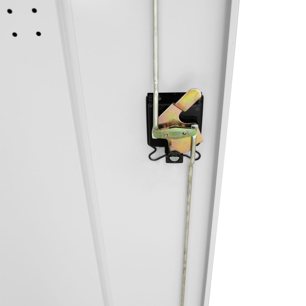 Kepooman Home Office Steel Storage Cabinet with Locker for Garage Pantry, Grey Kepooman Home Office Steel Storage Cabinet with Locker for Garage Pantry, Grey