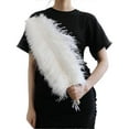 thumbnail image 2 of Lote de 10 plumas de avestruz naturales para manualidades, plumas blancas para jarrones, decoración de bodas, fiestas, accesorios de artesanía, plumas DIY., 2 of 4
