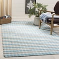 thumbnail image 2 of SAFAVIEH Montauk Candelario Geometric Cotton Area Rug, Aqua/Multi, 8' x 10', 2 of 9