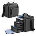 thumbnail image 1 of Bolsa de maquillaje BAFASO, bolsa de cosméticos con 4 bolsas interiores de nailon negro, 1 of 8