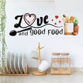 thumbnail image 4 of Girlsshop Kitchen Wall Stickers Fun Design Cook Utensils Home Decoration Restaurant, 4 of 9