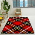 thumbnail image 3 of Coolnut Lightweight Soft Area Rugs Textured Tartan Plaid Floor Carpet Mat for Kids Playing Room Hardwood Floor Living Room 63x48in, 3 of 6