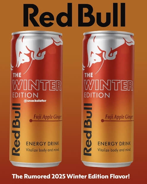 Red Bull Fuji Apple and Ginger Winter Edition Energy Drink, with 80mg Caffeine plus Taurine & B Vitamins, 8.4 Fl Oz, ( 6 pack) Repackaged By "Shadow Cart"