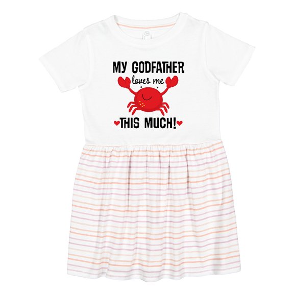 Inktastic Godson My Godfather Loves Me Girls Toddler Dress