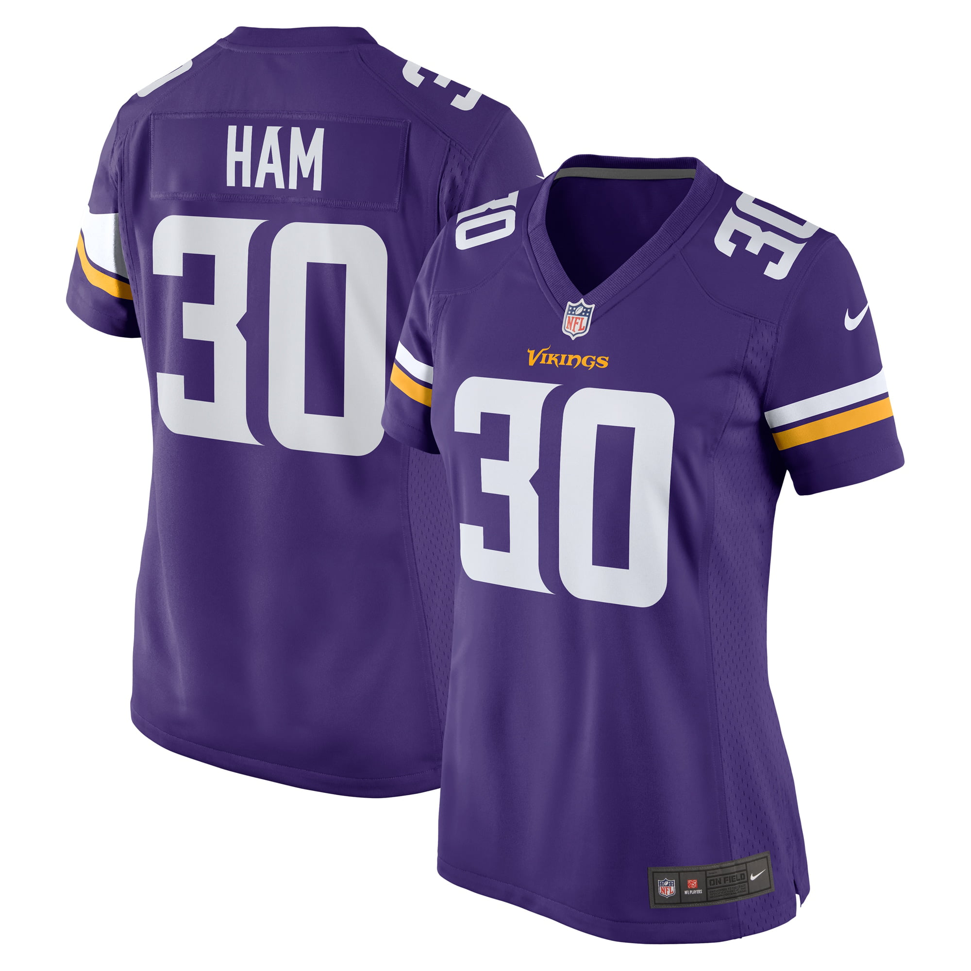 C.J. Ham Minnesota î€€Vikingsî€ Nike Women\'s Game î€€Jerseyî€ - Purple - Walmart ...