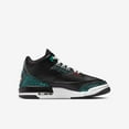 thumbnail image 2 of Big Kid's Jordan 3 Retro "Moto" Black/Siren Red-Hyper Jade (FV5437 001) - 5, 2 of 4