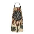 thumbnail image 2 of Naloa USA Sunflower Flag Apron Kitchen Aprons with Pockets for Women Men Chef, 2 of 8