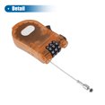 thumbnail image 6 of Bike Chain Lock with 3 Digit Bike Lock Cable Bicycle Chain Lock Long Security Bike Cable Lock Orange, 6 of 7