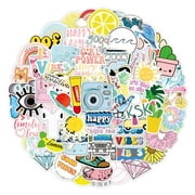 Cute Aesthetic Stickers for Water Bottle Laptop, 100pcs Waterproof Vsco Stickers for Girls Kids Women Teens , Vinyl Stickers Pack for Hydro Flask Cup Luggage Computer Hlemet Mugs Stickers