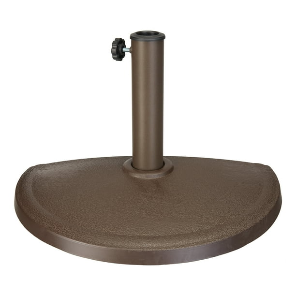 Mainstays Bronze Half Round Outdoor Umbrella Base Walmart Com Walmart Com