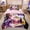 Flower 04, variant on Erosebridal Pink Paris Eiffel Tower Comforter Set Queen Size French Style Couple Lover Flower Bedding Sets Women Quilted Duvet 1 Comforter + 2 Pillow Cases Romantic Bedroom Decor
