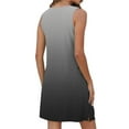 thumbnail image 5 of Liquidation d'Été 2025! Robe pour Femme Grande Taille, Liquidation de Robes d'Été pour Femmes, Robe d'Été Décontractée Sans Manches à Col Rond Imprimée pour Femme avec Poche, 5 of 5