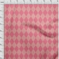 thumbnail image 4 of oneOone Polyester Spandex Pink2 Fabric Check Argyle Craft Projects Decor Fabric Printed By The Yard 56 Inch Wide, 4 of 4