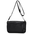 thumbnail image 2 of Bolsa s de hombro de cuero PU para mujer de mano Ehuebsd con cremallera y cadena de moda Color sólido elegante combina con todo Simple suave informal de via, 2 of 3