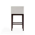 thumbnail image 4 of Manhattan Comfort Kingsley 30" Faux Leather Barstool in Ivory (Set of 2), 4 of 6