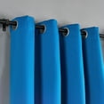 thumbnail image 5 of Home Soft Things Solid Blackout Curtains/Drapes Thermal Insulated Grommet Darkening Curtains, 2 Curtains and 2 Tiebacks Set - Snorkel Blue - 54 x 63 inches, 5 of 7