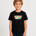 thumbnail image 2 of Boys Graphic T Shirt Cousin Crew Design Short Sleeve Kids Tee Family Matching Style 100% Cotton Soft Child Tops 4-13Y, 2 of 5