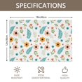 thumbnail image 3 of Placemat, Pioneer Flower Floral Print Pattern Place Mats Table Mat Set Of 2, PVC Washable Placemats for Party Kitchen Dining Decoration, 18x12 Inch, Fade Resistant, 3 of 6