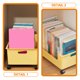 thumbnail image 2 of ColoMX Contenedor de almacenamiento de plástico Estantería con ruedas Estuche de almacenamiento de dormitorio con ruedas para almacenar libros Juguetes, 2 of 7