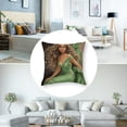 thumbnail image 5 of nygtbtfer Throw Pillow Cover Girl with Hair Basking in The Pillow Case Decorative Outdoor Cushion Couch Sofa Pillowcases 18x18in, 5 of 7