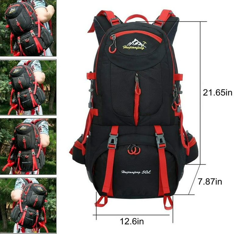 50L Hiking Backpack, Lightweight Waterproof & Tear Resistant Camping Bag, Outdoor Rucksack Travel Daypack with Shoes Compartment, Men Women Backpack for Hiking, Climbing, Camping, Touring - Walmart.com 50L Hiking Backpack, Lightweight Waterproof & Tear Resistant Camping Bag, Outdoor Rucksack Travel Daypack with Shoes Compartment, Men Women Backpack for Hiking, Climbing, Camping, Touring - Walmart.com