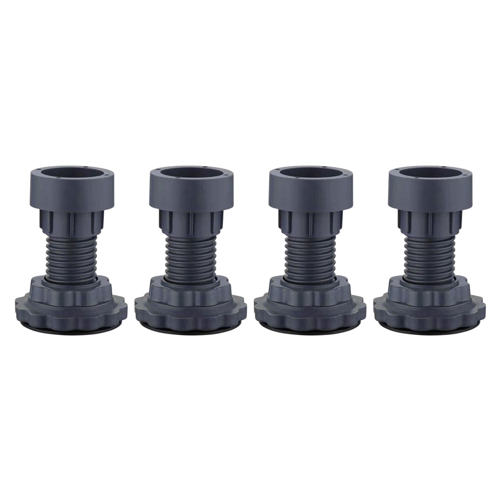 Fiocias 4 Pieces Anti Vibration Pads Washing Machine Foot Pads Height Adjustable Protect Diameter 7cm