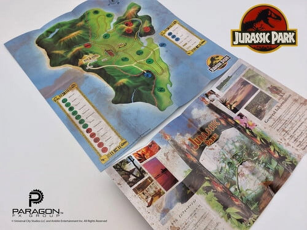Paragon Collectibles Llc - Jurassic Park 1993 - Welcome Map Dino Trampled Version  [COLLECTABLES] Costume, Collectible